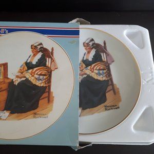NEW Vintage NORMAN ROCKWELL "Memories" Plate 1984